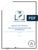 Manual de Procesos y Procedimientos de Infraestructura Informaticas Tesis