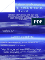 Effect of Early Versus Deferred Antiretroviral Therapy For HIV On Survival