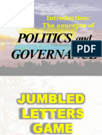 Introduction to Politics and Governance Concepts