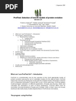 Prottest: Selection of Best-Fit Models of Protein Evolution: Abascal@Mncn - Csic.Es Dposada@Uvigo - Es Rafaz@Mncn - Csic.Es