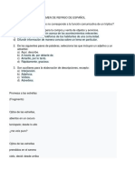 Examen de Repaso de Español Emiliano