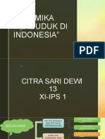 Dinamika Penduduk Di Indonesia