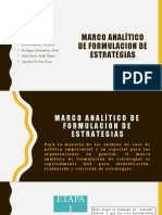 Marco Analítico de Formulacion de Estrategias