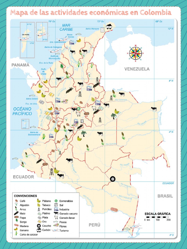 Mapa de Actividades Económicas de Colombia | PDF