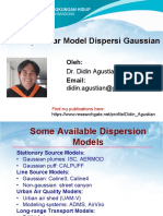 Gaussian Plume Dispersion Model Principles