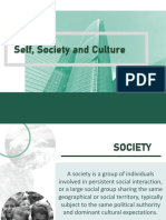 Self Society and Culture