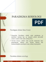 Pertemuan Ke - 3 (Paradigma Sosiologi)