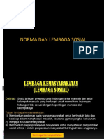 Pertemuan Ke-6 (Norma Dan Lembaga Sosial)