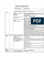 Weekly Home Learning Plan For Grade 7