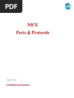 NICE Port & Protocols