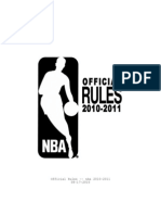 Official NBA Rule Rook 2010-11