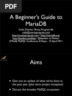 A Beginner's Guide to MariaDB Presentation