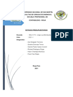 Estados presupuestarios de la Universidad Nacional de San Martín