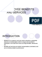 Employee Benefits and Services: Presented by K.Sindhujhak First MBA (IT)