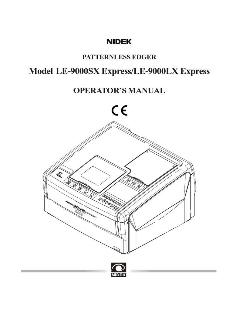 Model LE-9000SX Express/LE-9000LX Express: Operator'S Manual