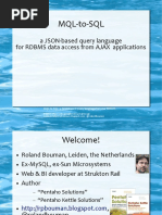MQL-to-SQL: JSON-Based Query Language For RDBMS Access From AJAX Applications