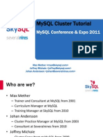 MySQL Cluster Tutorial