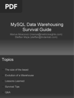 Mysql Data Warehousing - A Survival Guide