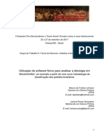 LINHARES Nvivo e anáslise de ideologia qualitativa