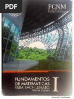 Fundamentos de Matematicas para Bachillerato.