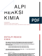 Entalpi Reaksi Kimia