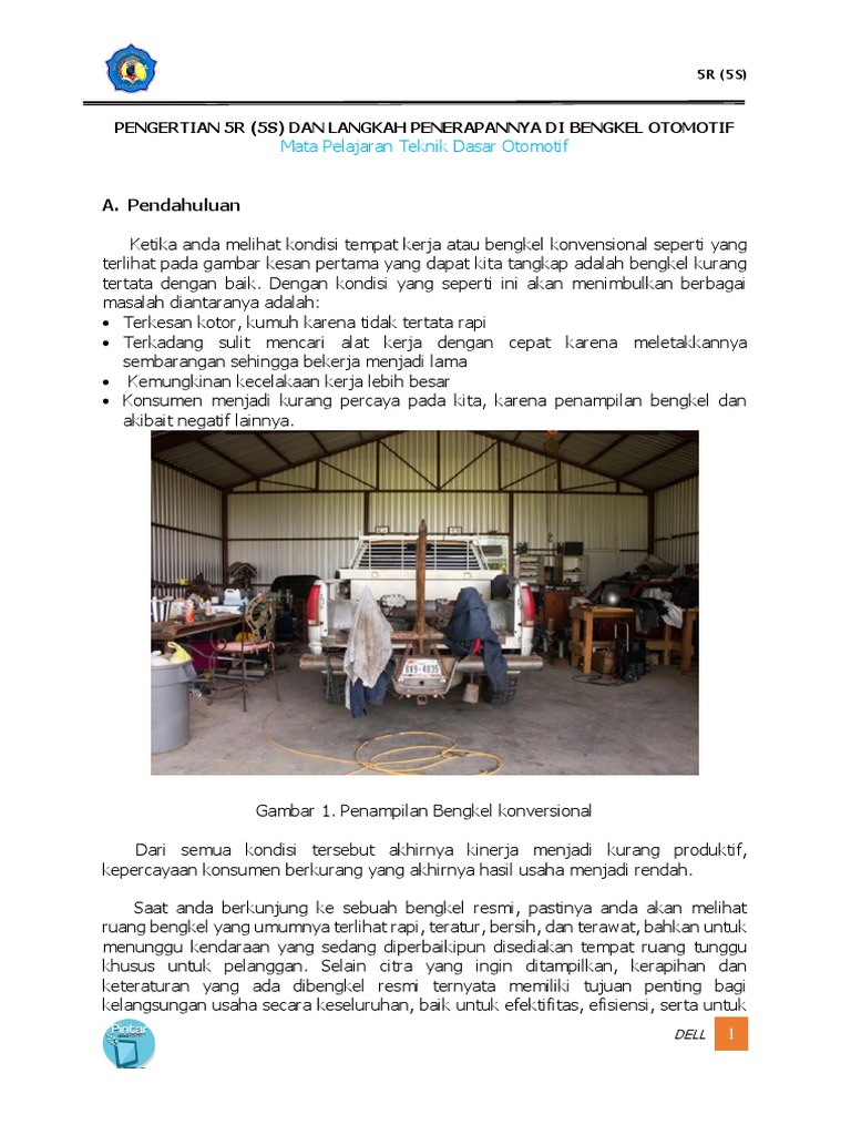 Penerapan 5R di Bengkel Otomotif | PDF | Bisnis | Teknologi & Rekayasa