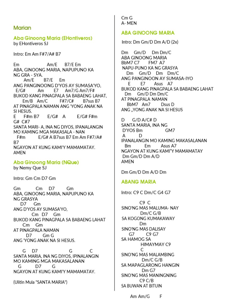 Mga Awit | PDF
