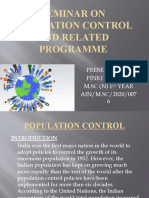 Population Control and Related Population Control Programme