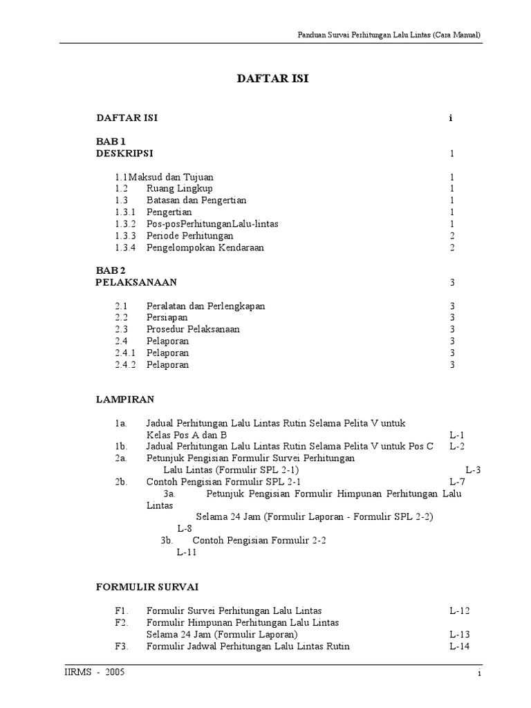 Manual for Conducting Manual Traffic Count Surveys PDF