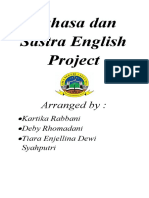 Bahasa Dan Sastra English Project: Arranged by