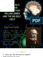 The Self As A Cognitive Construction: William James and The Me-Self I-Self