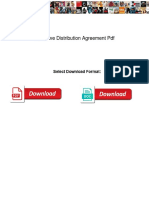 Exclusive Distribution Agreement PDF