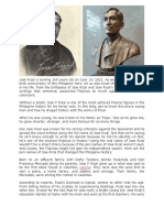 José Rizal 160th Birthday and His Life and Works