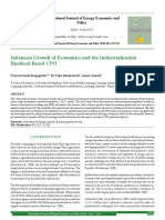 Indonesia Growth of Economics and The Industrialization Biodiesel Based CPO