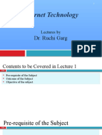 Internet Technology: Dr. Ruchi Garg