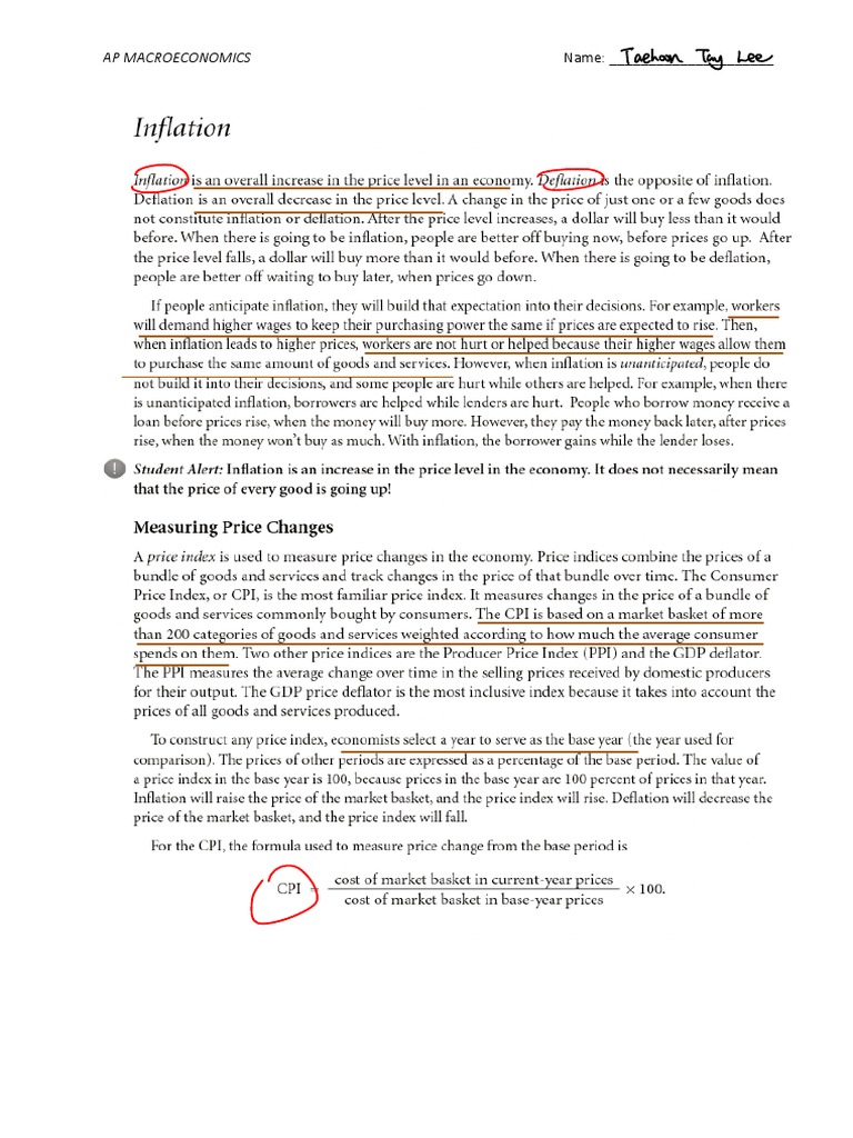 AP MacroEconomics - 4 | PDF | Inflation | Macroeconomics