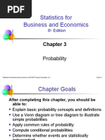 Statistics For Business and Economics: Probability