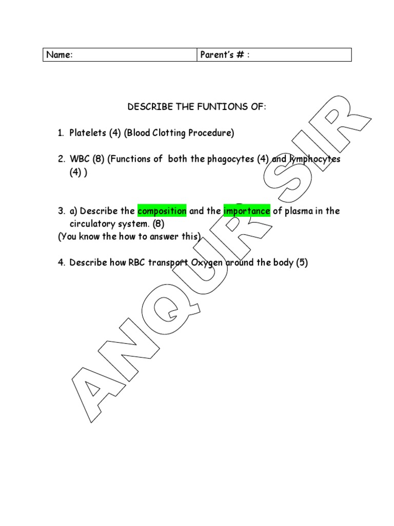 Blood | PDF | Science & Mathematics