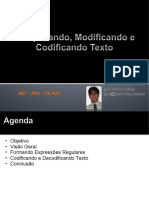 POO - C# .NET - Aula 03 - Pesquisando, Modificando e Codificando Texto