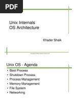 Unix Internals OS Architecture: Khader Shaik