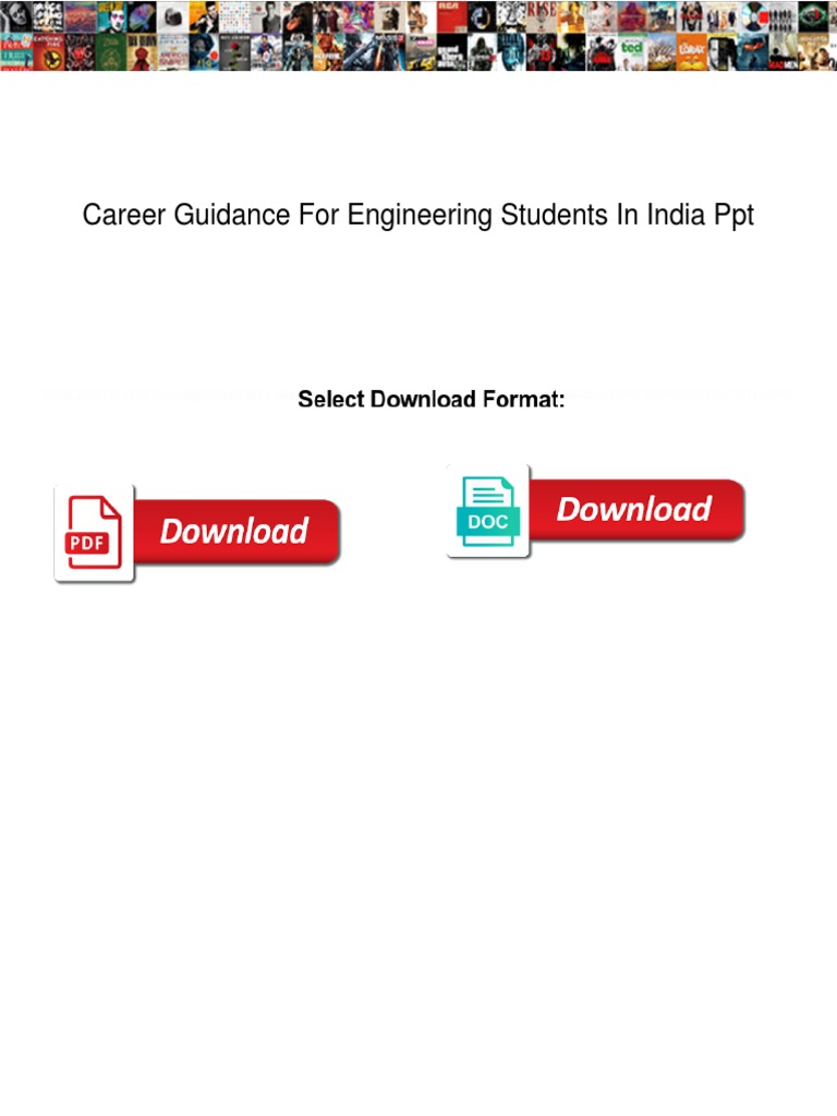 Career Guidance for Engineering Students | PDF | Engineering ...