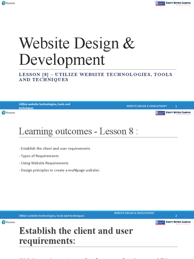 Website Design: Tools &amp; Techniques | PDF | Websites | Web Design