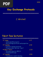 Key Exchange Protocols: J. Mitchell