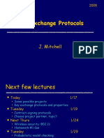 Key Exchange Protocols: J. Mitchell