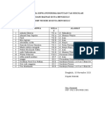 Daftar Penerima Bantuan Tas SMPN 10 Bengkulu