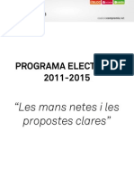 Programa electoral Compromís 2011-2015