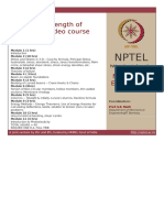 Nptel: Advanced Strength of Materials - Video Course
