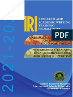 Research Academic Writing Training Programs Brochure 081021