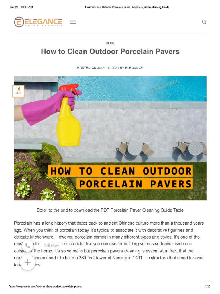 How To Clean Outdoor Porcelain Paver Porcelain Pavers Cleaning Guide