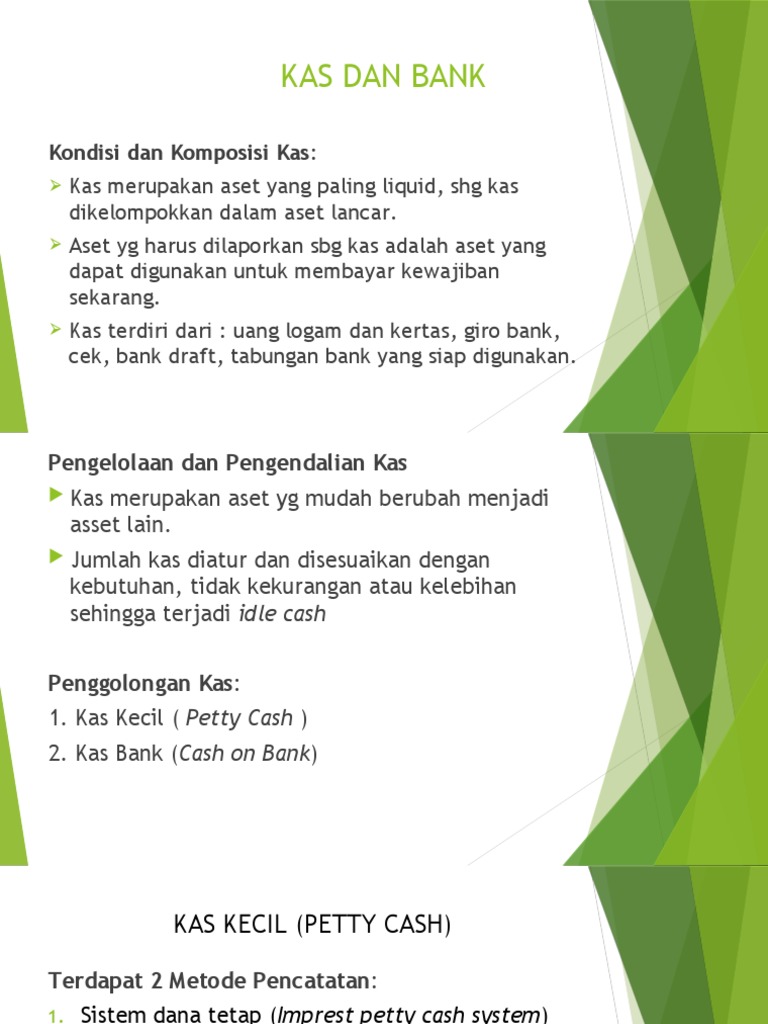 Pengelolaan Kas dan Rekonsiliasi Bank | PDF
